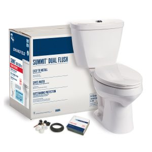 Summit® Dual Flush Elongated ADA SmartHeigh Complete Toilet Kit